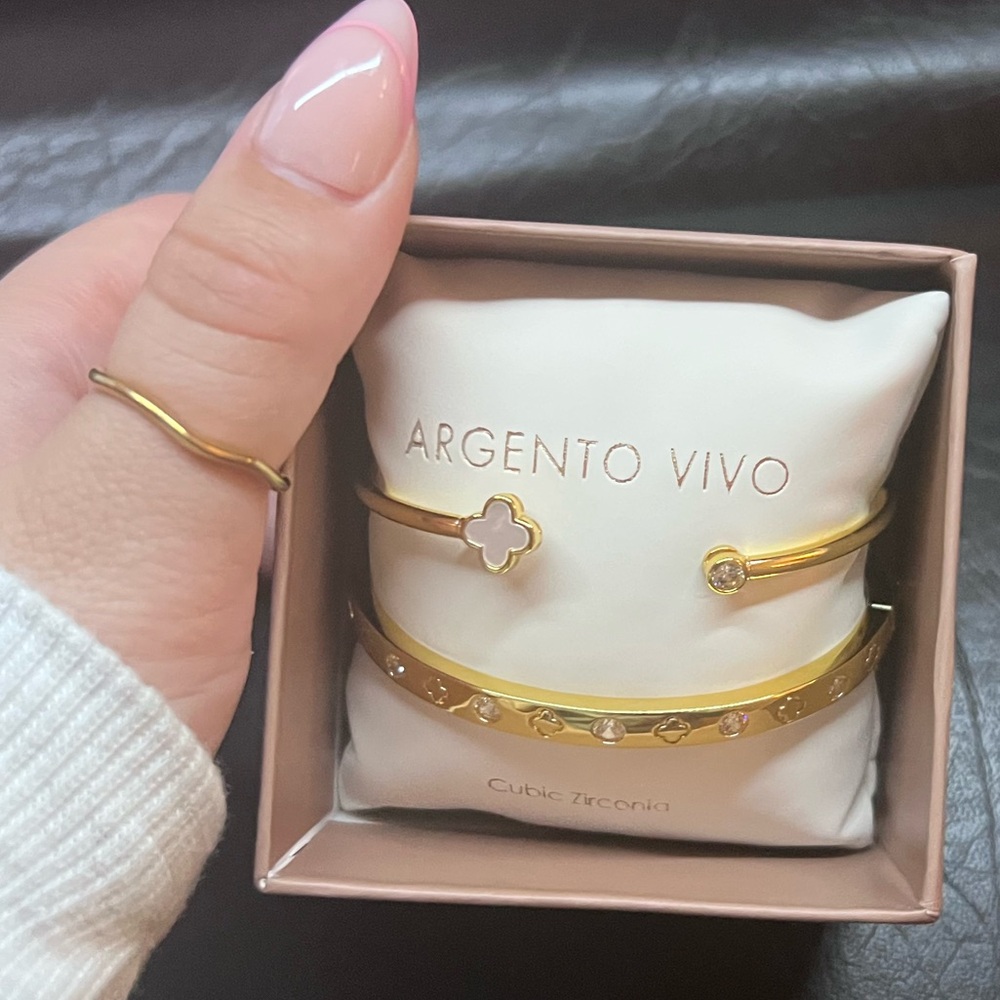 Argento Vivo Gold and Silver Bracelet Trio